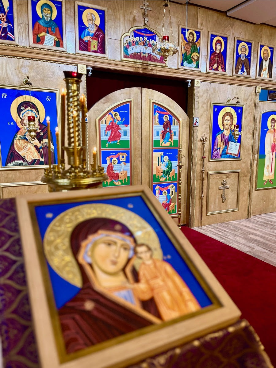 Candle Placed at Left Side: Mary the Mother of God