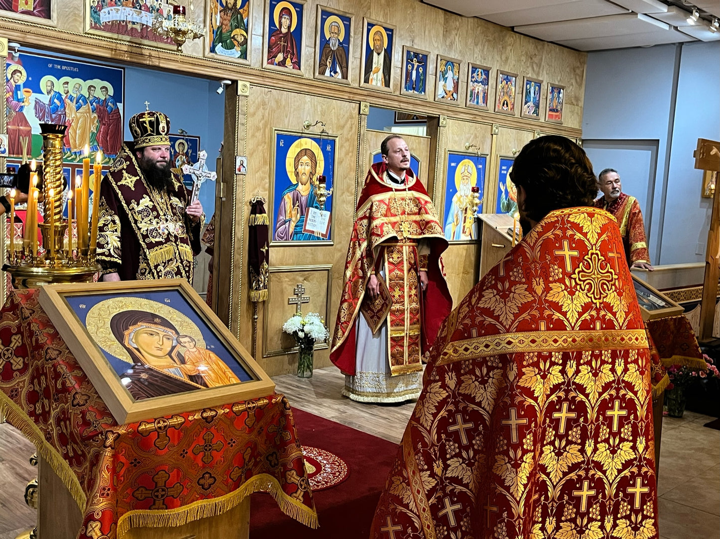 Candle Placed at Left Side: Mary the Mother of God