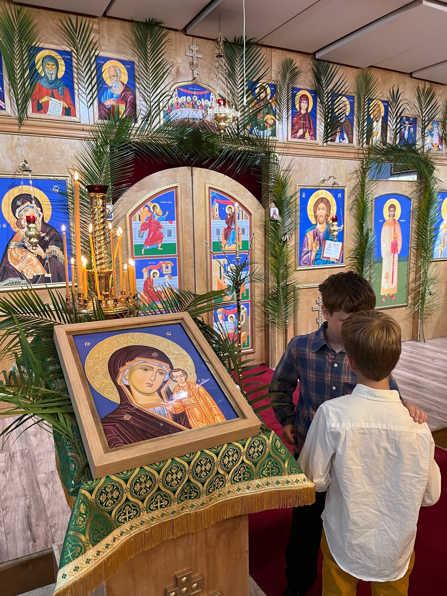 Candle Placed at Left Side: Mary the Mother of God
