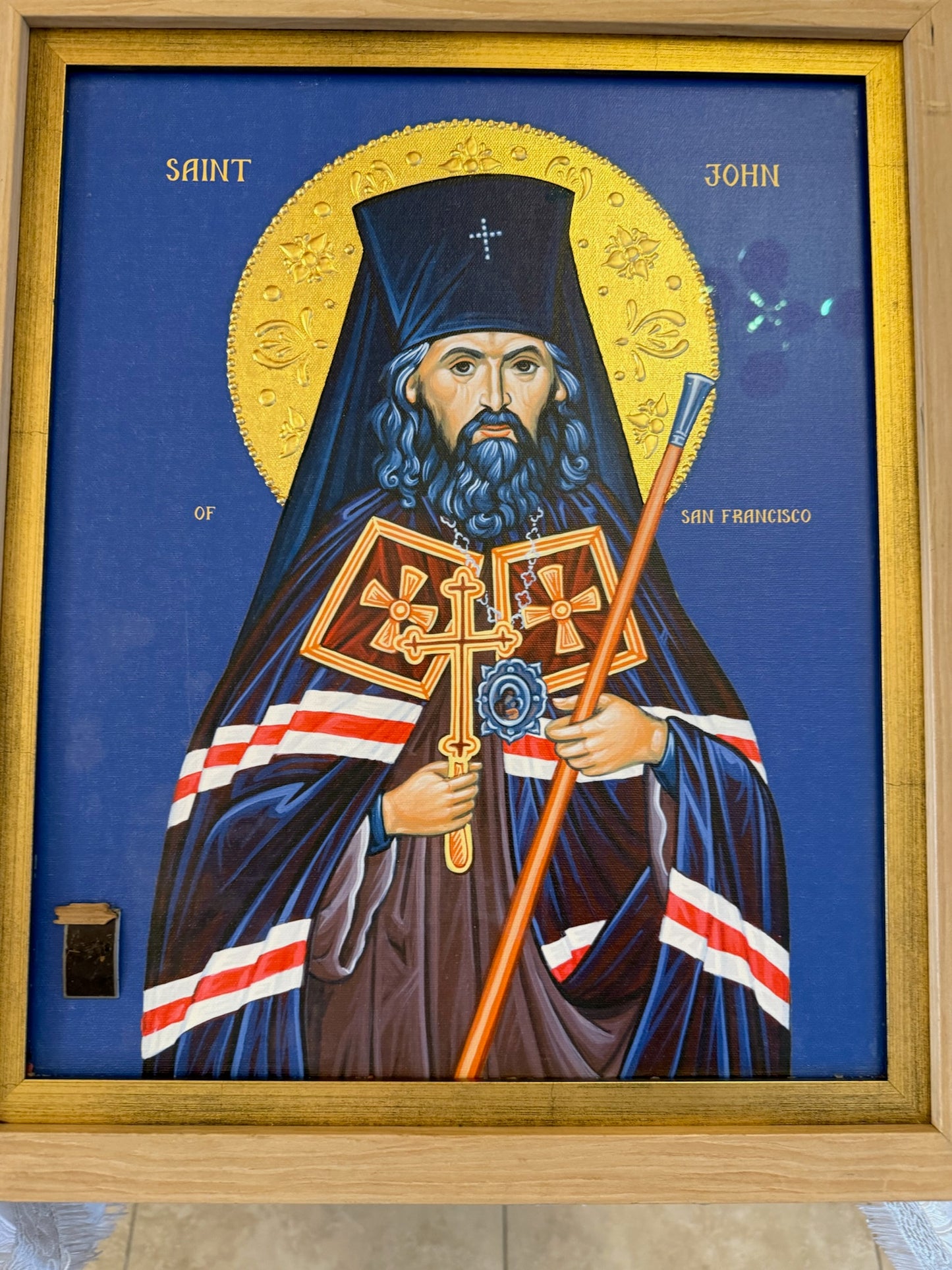 Candle Placed at St. John of Shanghai and San Francisco