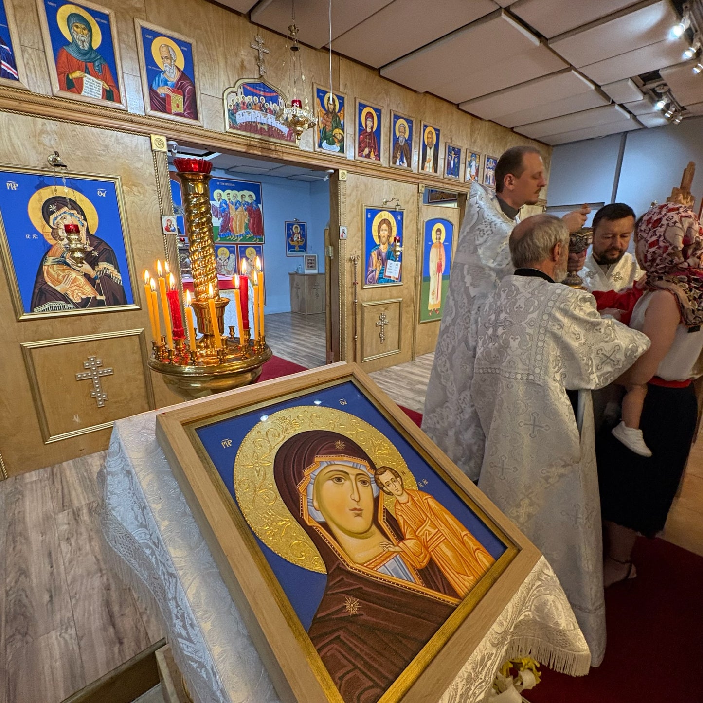 Candle Placed at Left Side: Mary the Mother of God