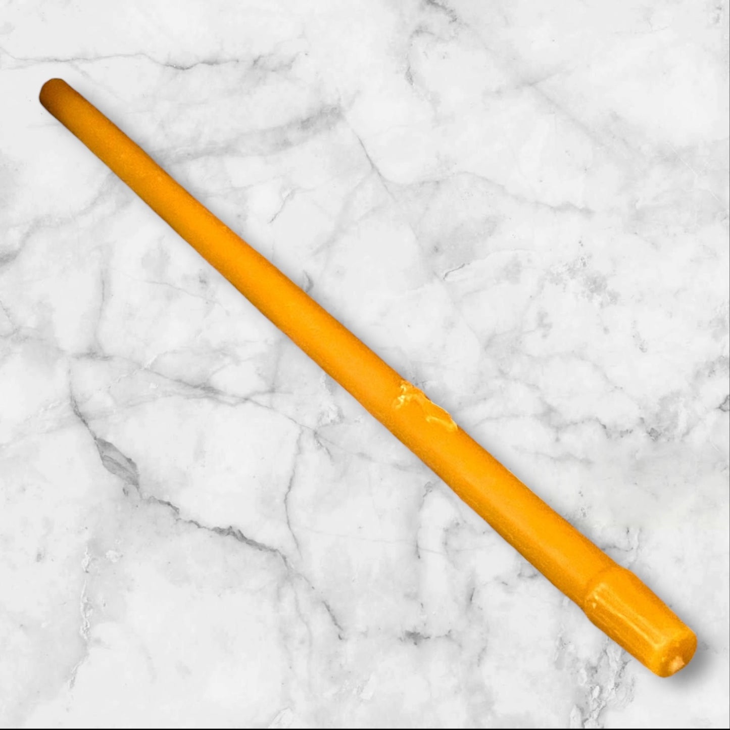 Single Memorial Beeswax Candle – 10 inch (Engraved Orthodox Cross)