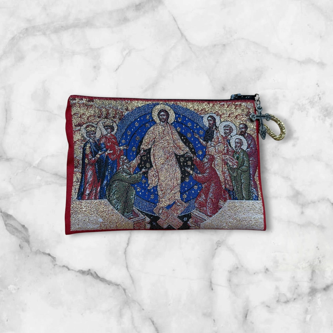Prayer Pouch - Resurrection with Cross Charm