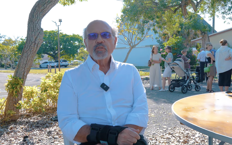 Picnic at Future Orthodox Cathedral in Deerfield Beach, Florida