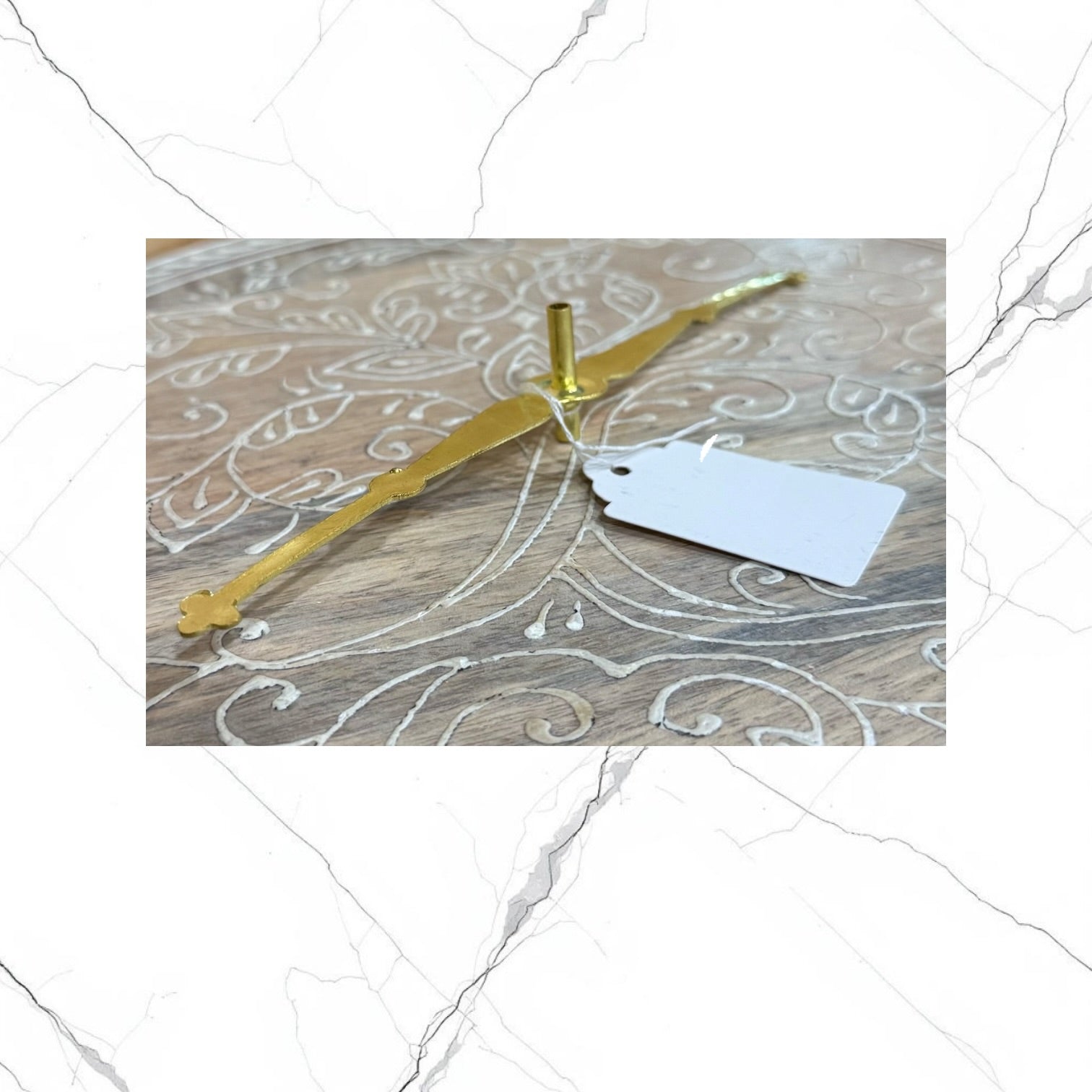 oil lamp holder - Lampada wick holder for supporting the floating wick inside a traditional Orthodox oil lamp.