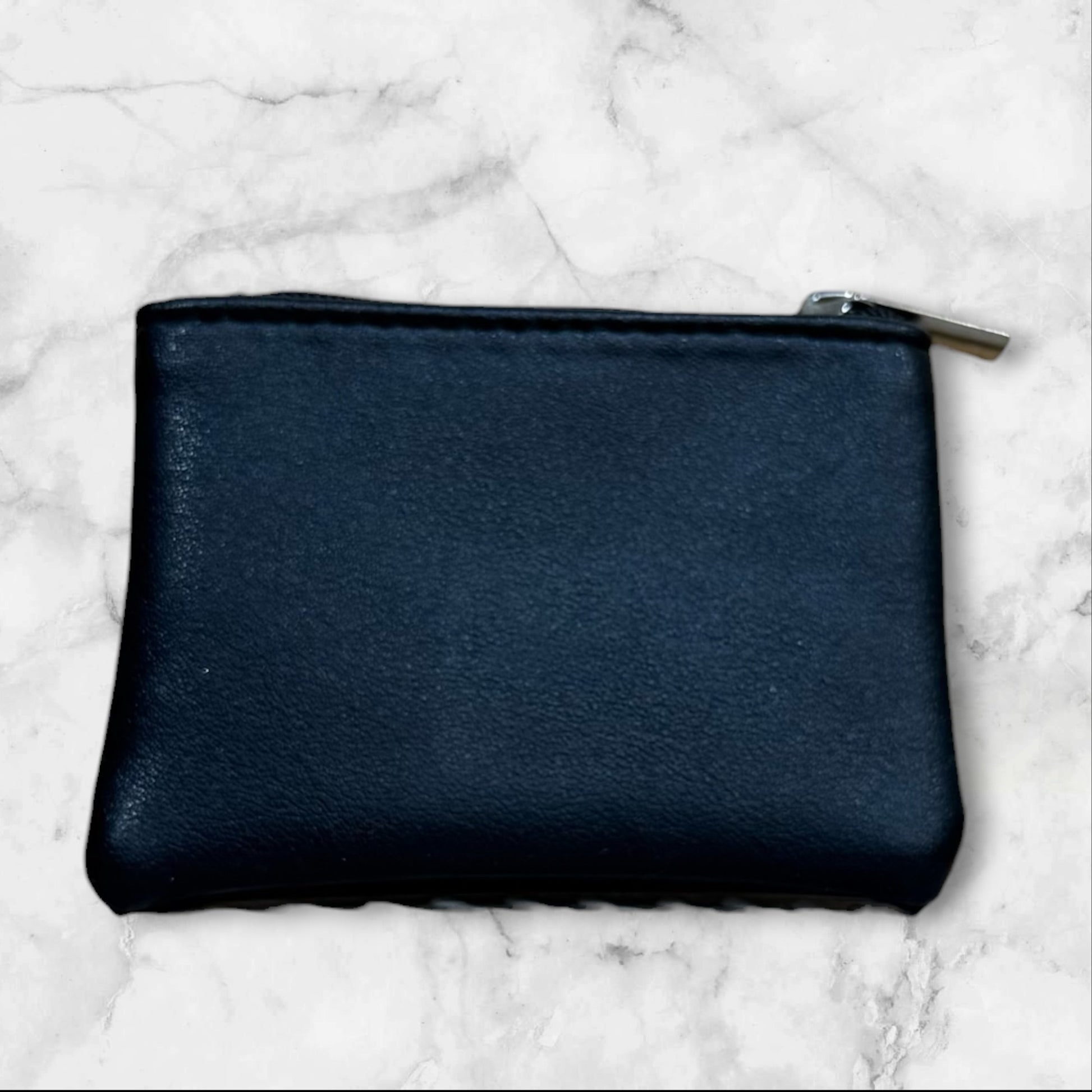 Black Orthodox prayer pouch with gold cross and zipper closure